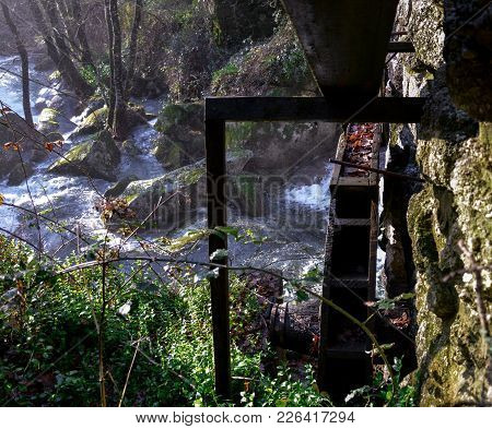 Old Abandoned Water Mill Near A Creek, Gerês, Portugal