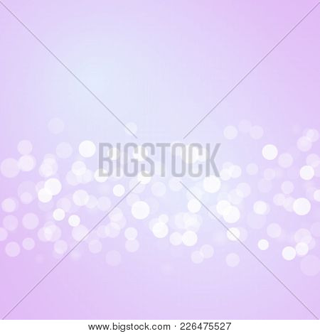 Vector Abstract Pink Background With Boken Lights.