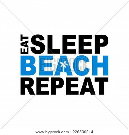 Beer Sleep Beach Repeat Icon Sign