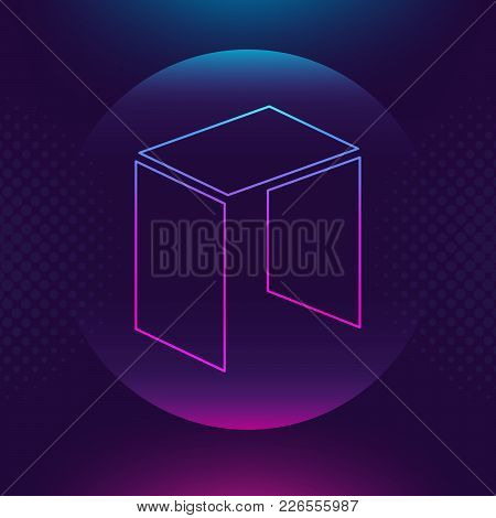 Neo Vector Outline Icon. Cryptocurrency, E-currency, Neo Payment Crypto Currency, Blockchain Button.