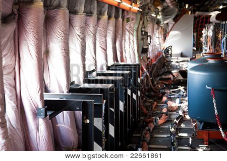 MOSCOW, Oroszország - augusztus 17-én: AIRBUS A380 belseje nélkül belső: a nemzetközi repülésről egy