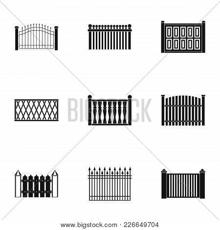 Partition Icons Set. Simple Set Of 9 Partition Vector Icons For Web Isolated On White Background