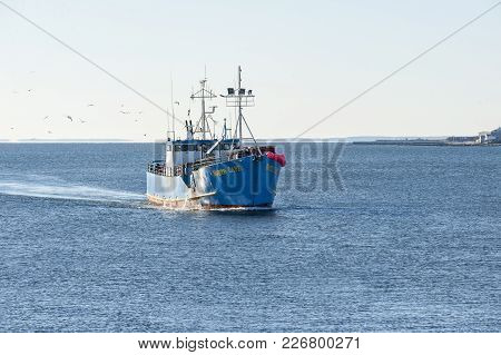 New Bedford, Massachusetts, Usa - February 13, 2018: Commercial Fishing Boat North Cape, Hailing Por