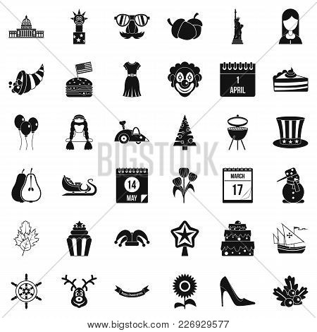 Folklore Festival Icons Set. Simple Set Of 36 Folklore Festival Vector Icons For Web Isolated On Whi