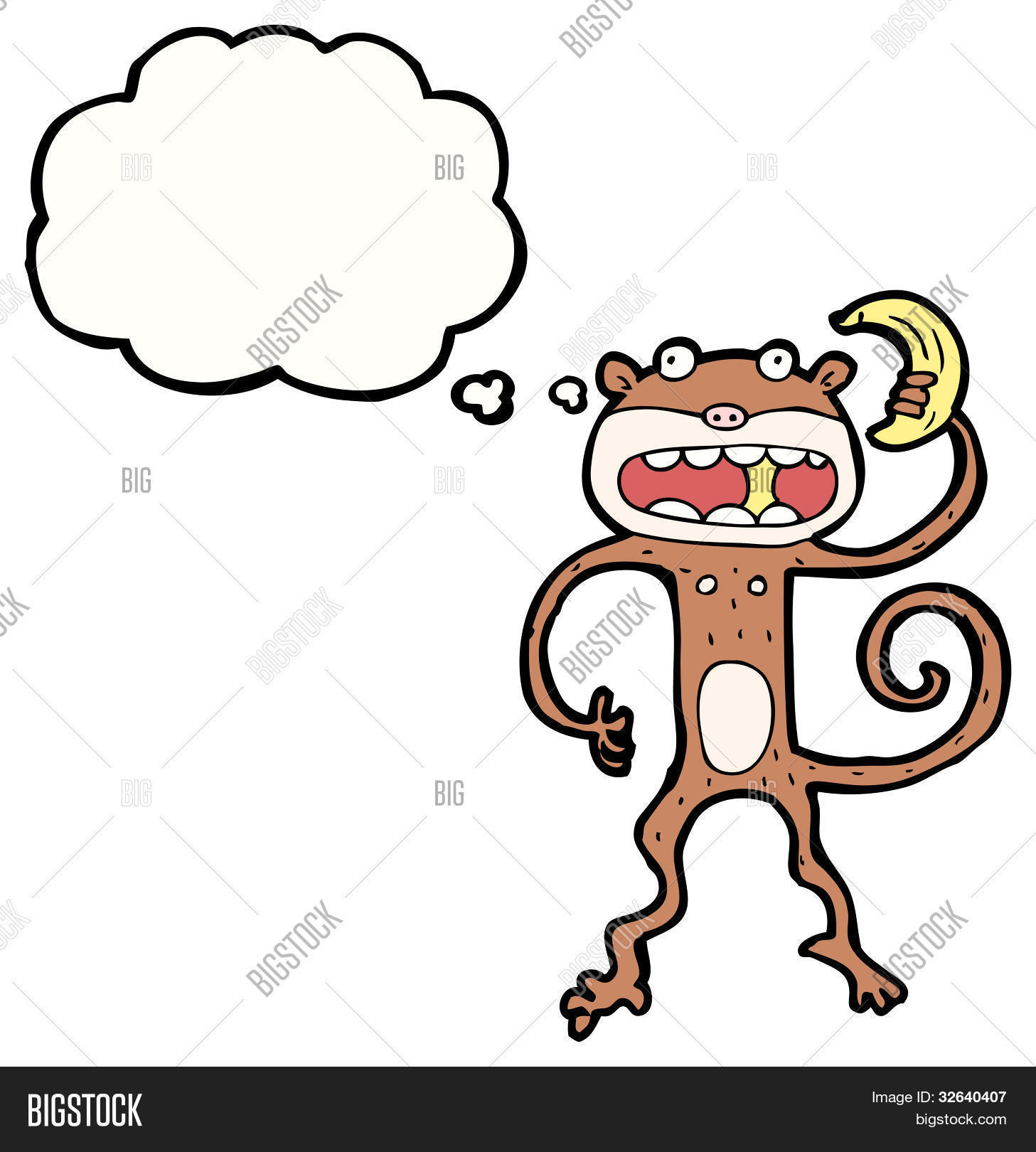 Cartoon Funny Monkey Image & Photo (Free Trial) | Bigstock
