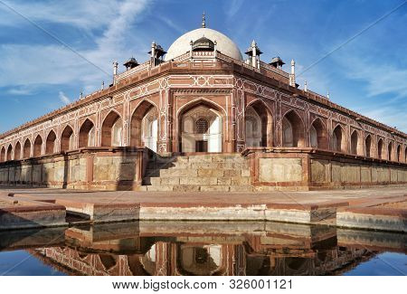 Scenic View Of Humayun Tomb Complex, Delhi, India