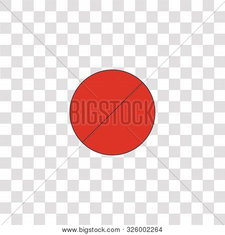 Forbidden Icon Sign And Symbol. Forbidden Color Icon For Website Design And Mobile App Development. 