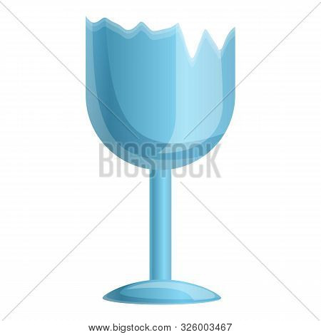 Broken Glass Icon. Cartoon Of Broken Glass Vector Icon For Web Design Isolated On White Background