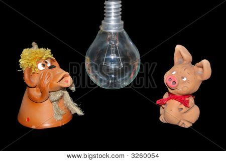 Lampa och leksaker