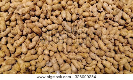 Background Image Of Peanut In A Shell Texture, Dried Peanuts With Shell,peanut Butter And Peanut Bea