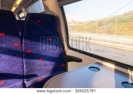 Tel Aviv-yafo, Israel, September 17, 2019 : Rows Of Armchairs And A Table Near A Window In The Upper