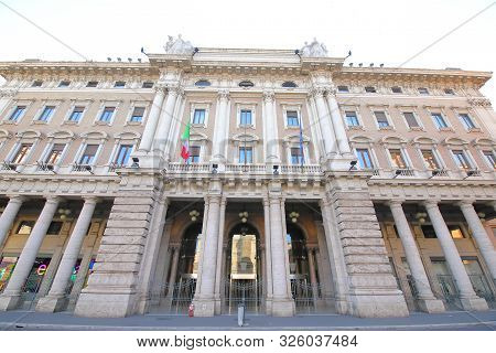 Rome Italy - June 14, 2019: Galleria Alberto Sordi Shopping Arcade Mall Rome Italy