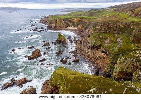 Aerial View Of The Crohy Head Sea Arch, County Donegal - Ireland
