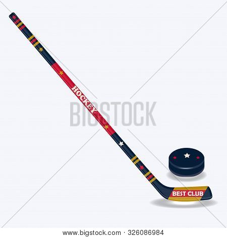 wintersport sticks and pucks