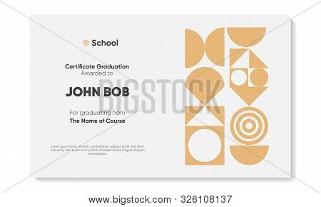 Vintage Certificate, Great Design For Any Purposes. Abstract Vector Background. Certificate Template