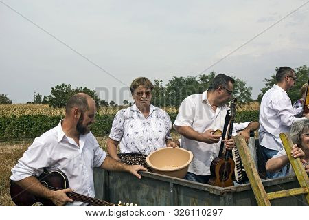 Aradac, Serbia, September 07, 2019. Traditional Celebration Of The Beginning Of Grape Harvesting Tha