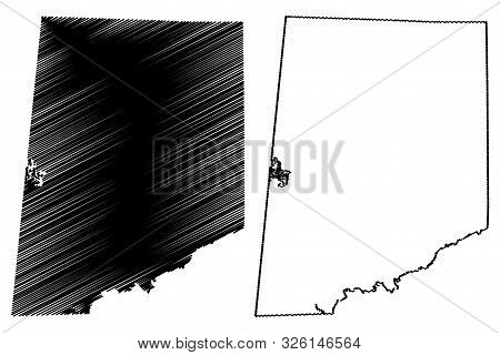 Pickens County, Alabama (counties In Alabama, United States Of America,usa, U.s., Us) Map Vector Ill