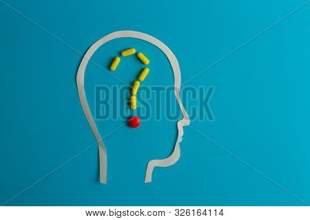 Mind And Medicine. Pills Inside The Brain