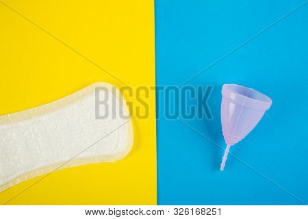 Different Types Of Feminine Hygiene Products. Menstrual Cu And, Sanitary Pads