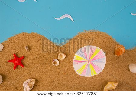 Aerial View On Beack And Sea. Concept