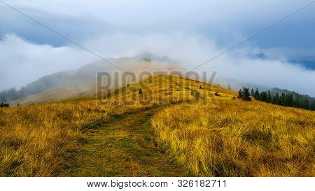 Mountains Under Clouds After Rain In Bosnia And Herzegovina.