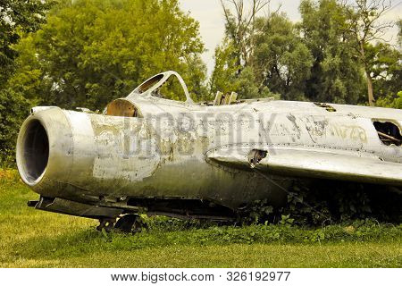 Pereyaslav-khmelnitsky, Ukraine - August 11, 2019: Old Military Equipment. Abstract Photo. Old Plane