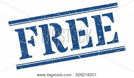 Free Stamp. Free Square Grunge Sign. Free