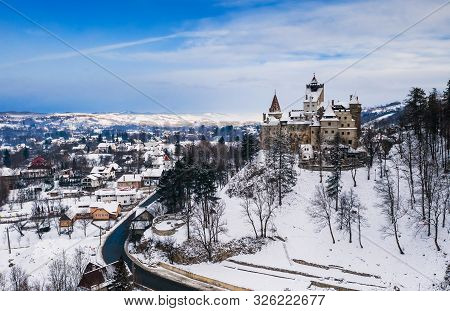 Brasov, Transylvania. Romania. The Medieval Castle Of Bran, Known For The Myth Of Dracula.