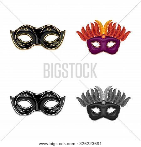 Vector Design Of Luxury And Celebration Symbol. Set Of Luxury And Hide Vector Icon For Stock.