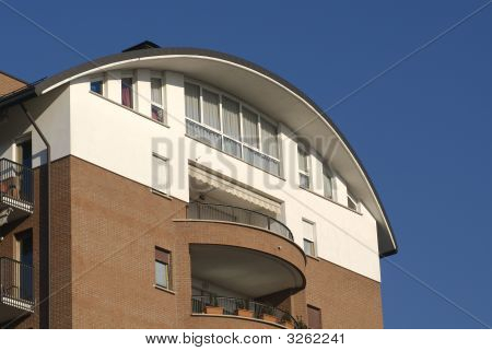 Moderno edificio faccia