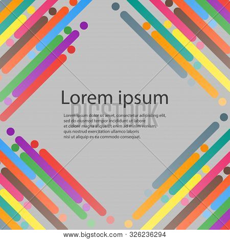 Vector Pattern. Minimalistic Coverage With Geometric Shapes Of Gradients.