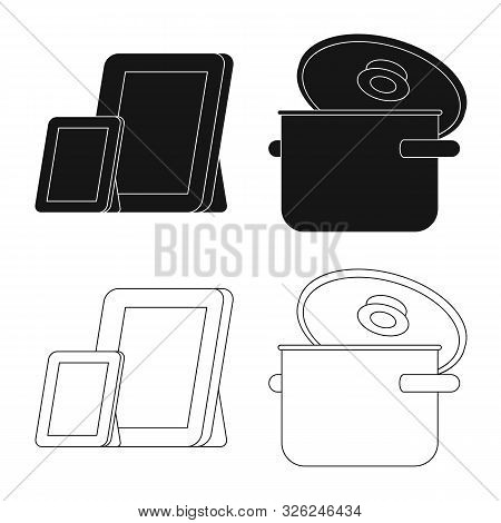 Isolated Object Of Comfort And Equipment Symbol. Collection Of Comfort And Furniture Stock Vector Il