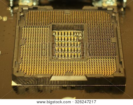 Cpu Processor Socket On A Computer Motherboard