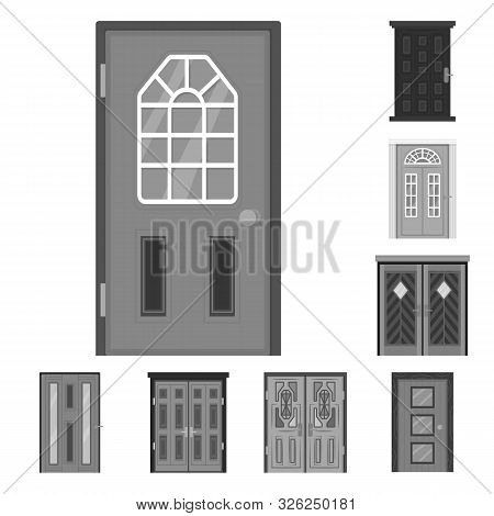 Vector Design Of Building And Office Logo. Set Of Building And Modern Vector Icon For Stock.