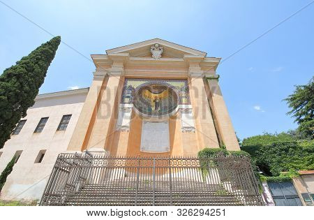 Rome Italy - June 17, 2019: Triclinium Leoninum San Lorenzo In Palatio Ad Sancta Sanctorum Church Ro