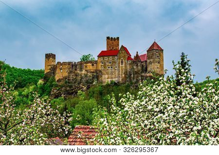 Hardegg Castle In The Thayatal Valley - Lower Austria At Spring Time.