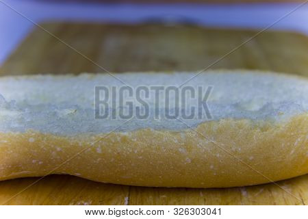 Baguette Cut In Half, Baguette Bread, French Bread, Organic Baguette Francese