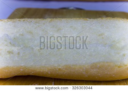 Baguette Cut In Half, Baguette Bread, French Bread, Organic Baguette Francese