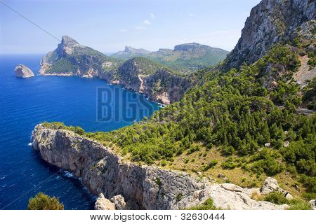 Cape formentor i kyst af mallorca, Spanien