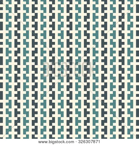 Repeated Creative Puzzle Mosaic Abstract Background. Seamless Surface Pattern Design With Simple Geo