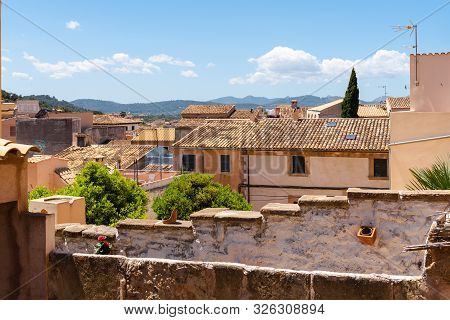 Architecture Of The Historic City Of Capdepera Located In The East Of Majorca And Neighboring The Re