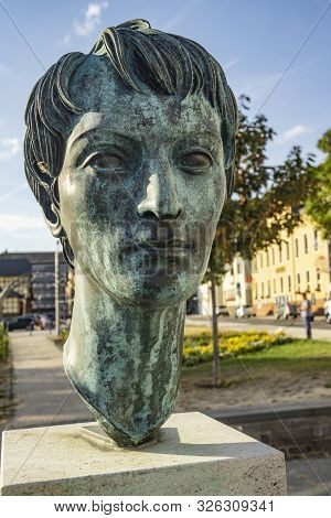 Heinrich Heine Bust In St. Goarshausen In Germany. Heinrich Heine Was A Famous Writer.