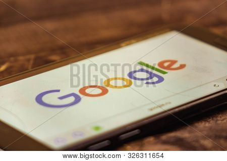 Voronezh. Russian Federation - May 3, 2019: Google Logo On Smartphone Screen. Google Is An American 