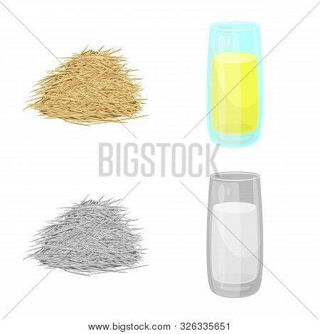 Vector Illustration Of Farm And Agriculture Icon. Set Of Farm And Technology Vector Icon For Stock.