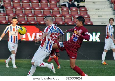 Giocatori di calcio in azione