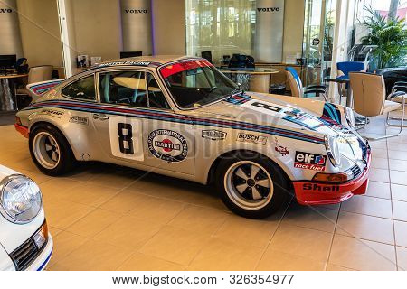 Porsche 911 Rsr Martini Racing On Display During Galpin Car Show.