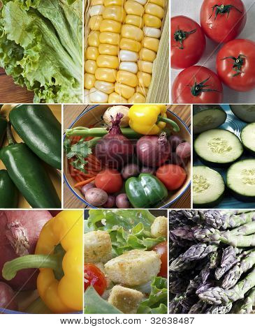 Collage di verdure