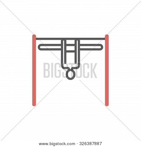 Horizontal Bar Line Icon Sport Vector Sign