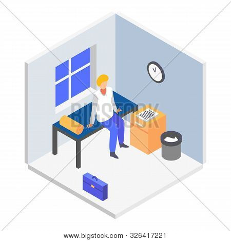 Rest Room Icon. Isometric Of Rest Room Vector Icon For Web Design Isolated On White Background