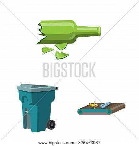 Vector Illustration Of Environment And Waste Symbol. Set Of Environment And Ecology Stock Vector Ill